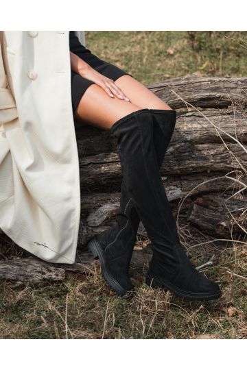 Thigh high hot sale boots novo